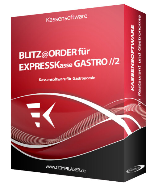 Blitz@ORDER - Kellner-Terminal Software für EXPRESSKasse Gastro // 2  Kassensoftware / Lizenz